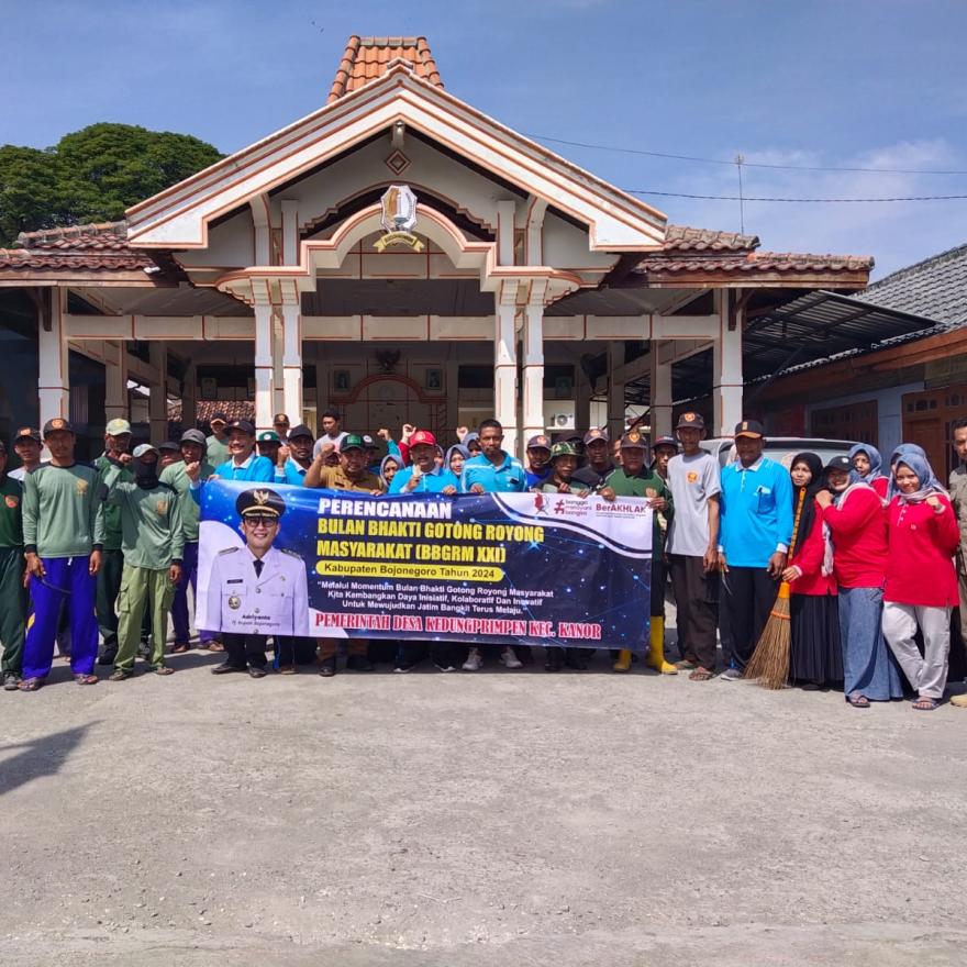 Bulan Bhakti Gotong Royong Masyarakat (BBGRM) Desa Kedungprimpen Kec. Kanor Tahun 2024